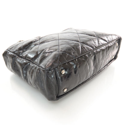 Chanel Glazed Calfskin Tweed Portobello Tote Black 4 of 11