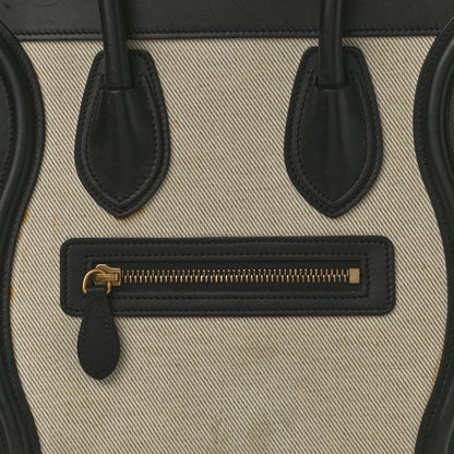 Celine Canvas Smooth Calfskin Micro Tri-Color Luggage Carmin 11 of 11