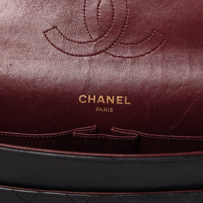 Chanel Lambskin Quilted Medium Double Flap Bijoux Chain Black 8 of 11