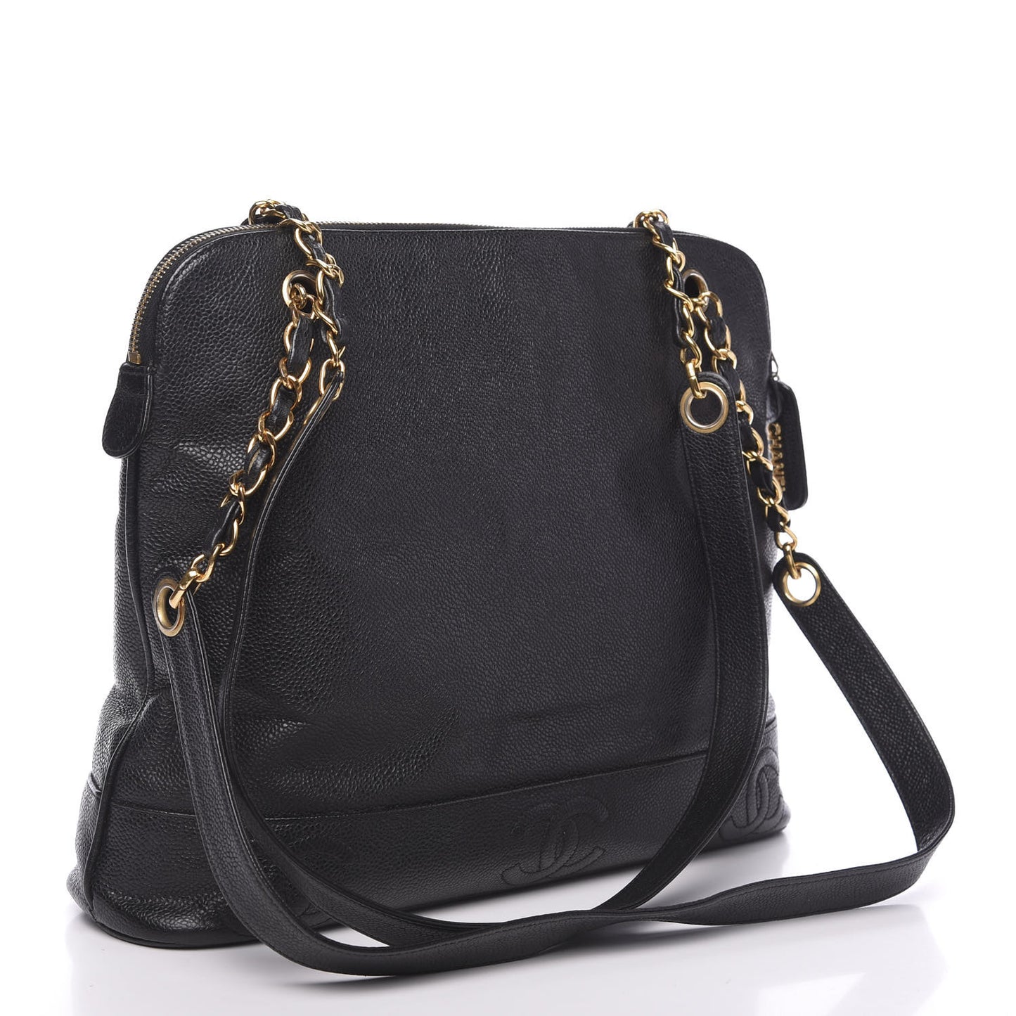 Caviar CC Shoulder Bag Black