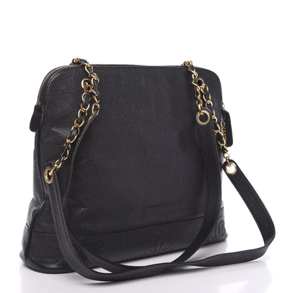 Chanel Caviar CC Shoulder Bag Black 2 of 11