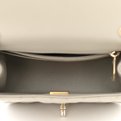 Chanel Lambskin Quilted Mini Square Flap Grey 5 of 11