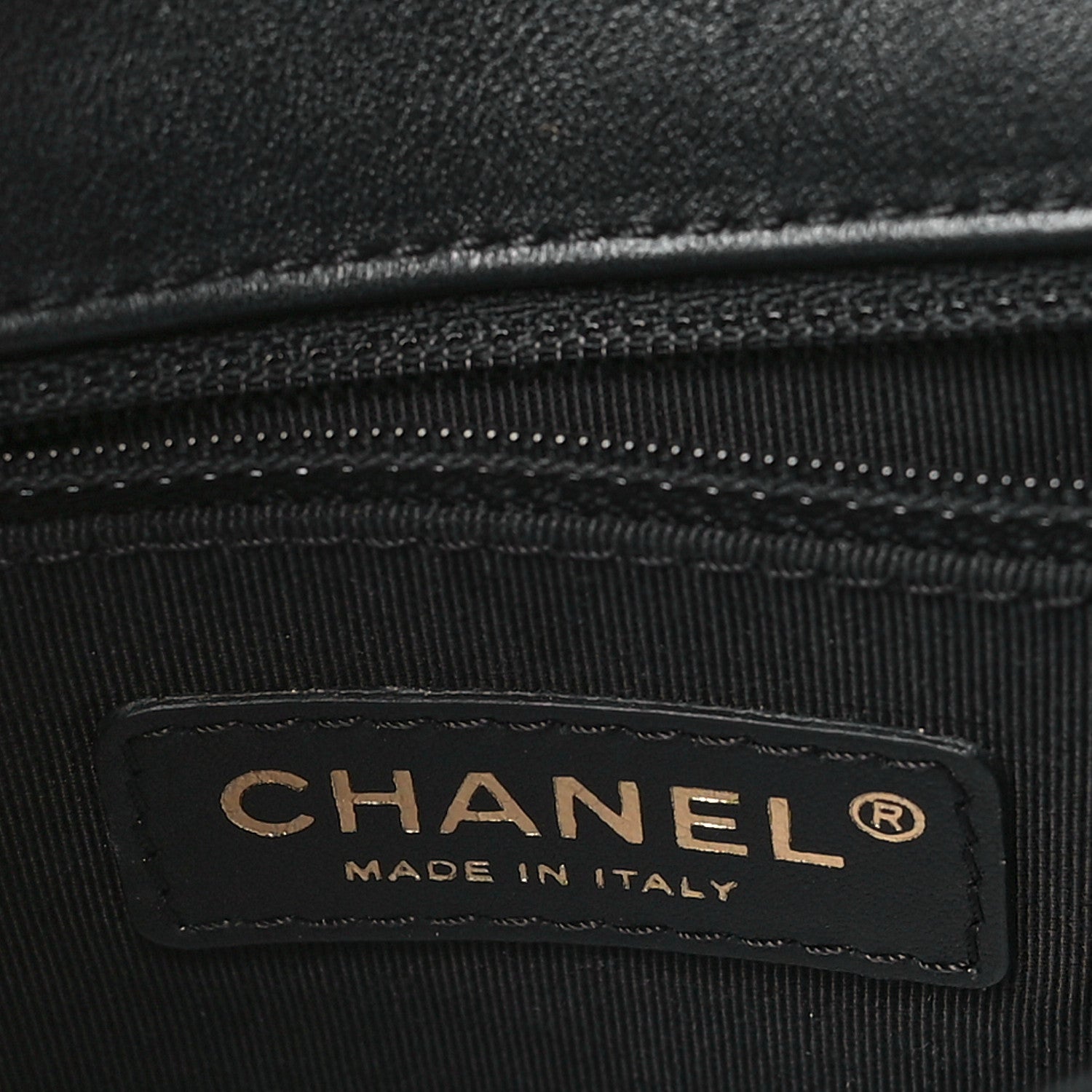 Chanel Lambskin Quilted Small Graphic Flap Beige Black 6 of 11