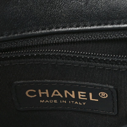 Chanel Lambskin Quilted Small Graphic Flap Beige Black 6 of 11