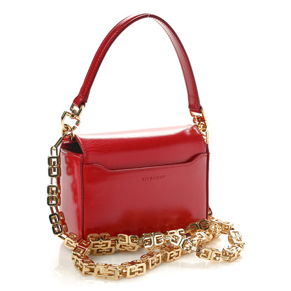 Givenchy Box Calfskin Small 4G Cube Chain Shoulder Bag Dark Red 3 of 10