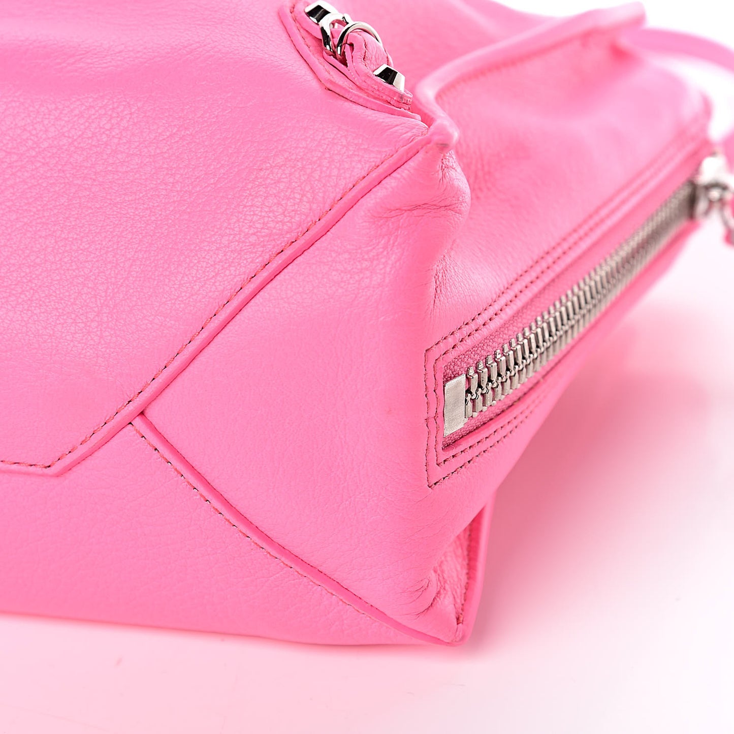 Veau Papier A6 Zip Around Tote Acid Pink
