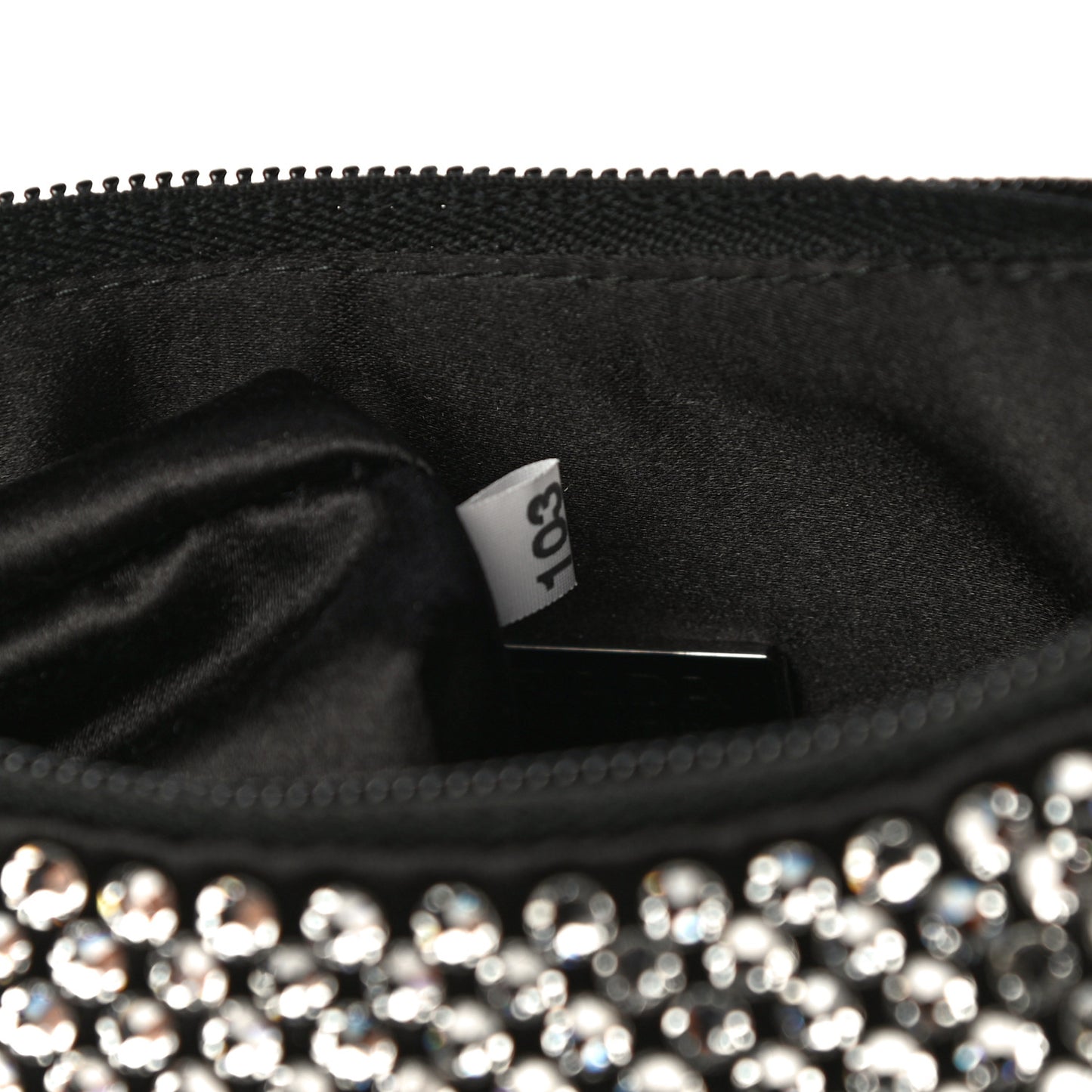 Satin Crystal Mini Re-Edition 2000 Bag Cristal