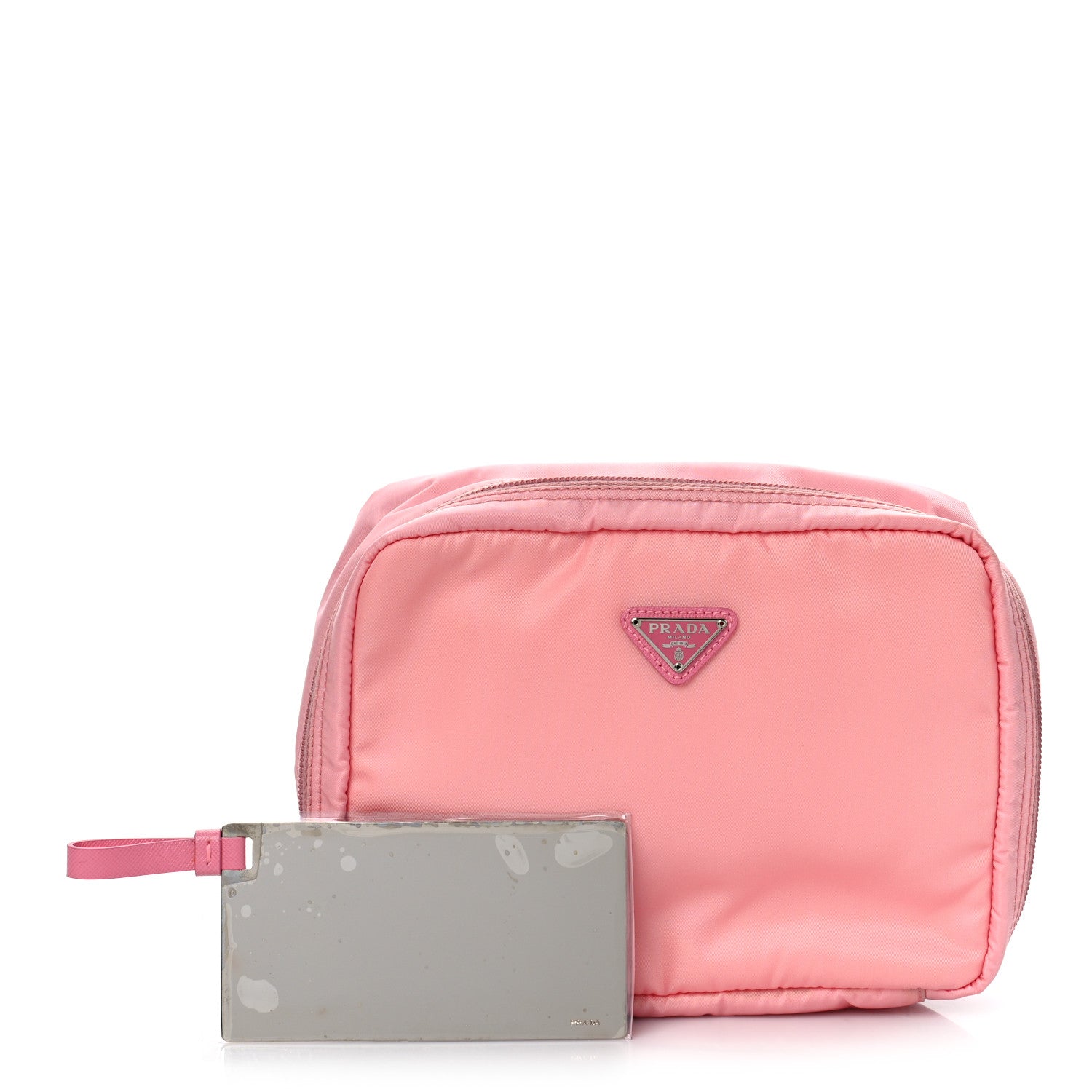 Prada Nylon Vela Cosmetic Case Pink 1 of 9