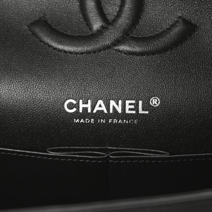 Chanel Lambskin Quilted Medium Double Flap So Black 6 of 10