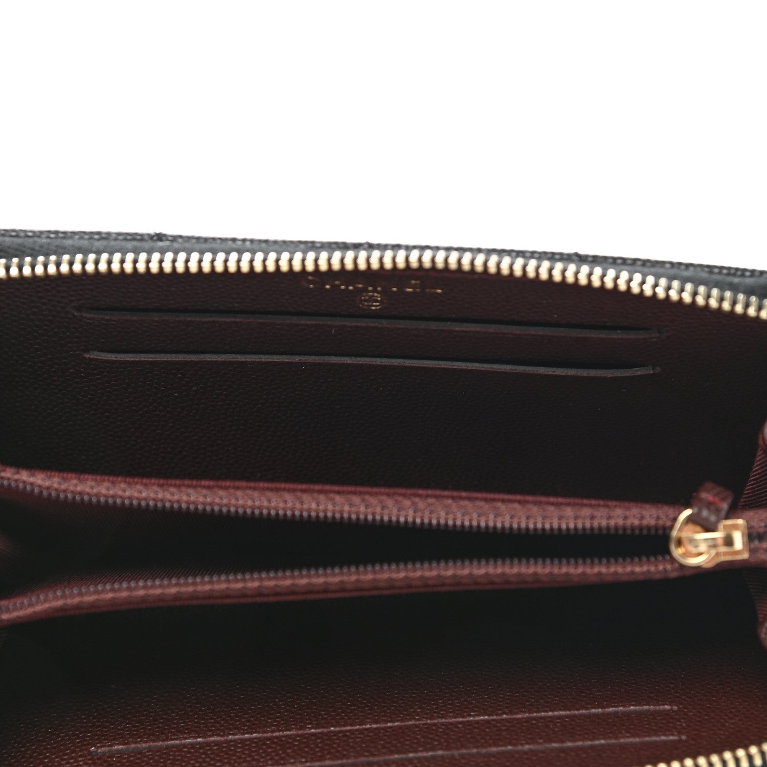 Chanel Caviar Quilted Small Zip Around Wallet Black 5 of 9