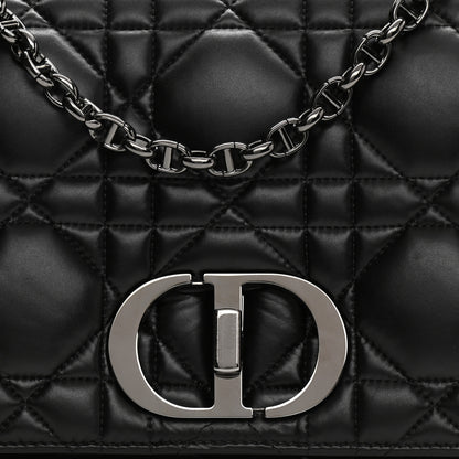 Christian Dior Calfskin Macrocannage Large Caro Bag Black 14 of 19