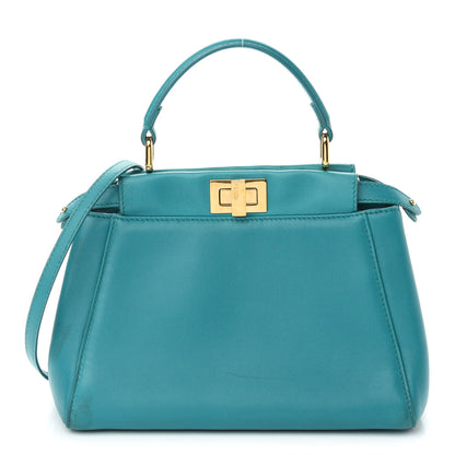 Fendi Nappa Mini Peekaboo Iconic Satchel Lago 1 of 9