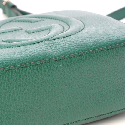 Gucci Pebbled Calfskin Small Soho Disco Bag Emerald Green 10 of 12