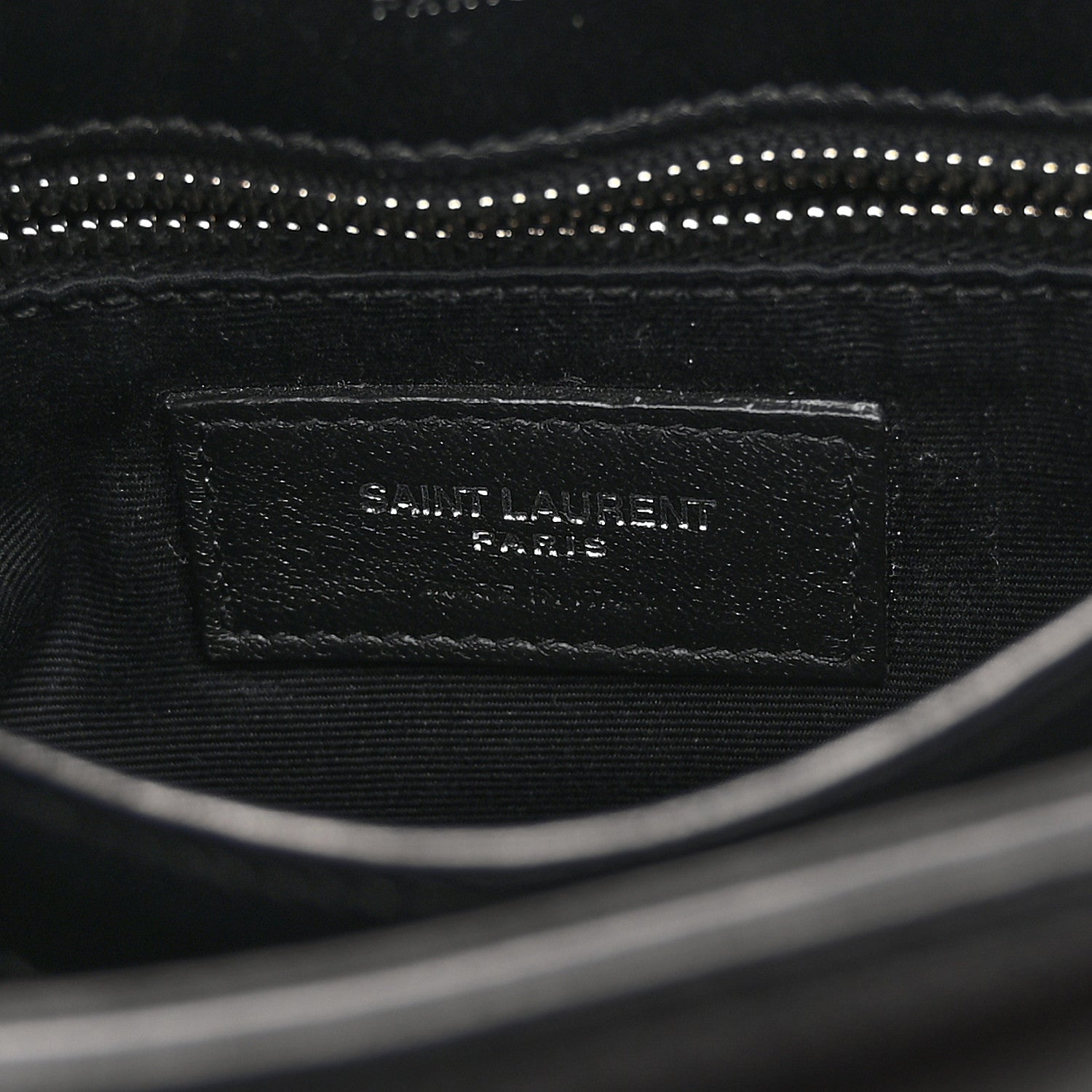 Saint Laurent Calfskin Y Quilted Monogram Toy Loulou Crossbody Bag Black 6 of 10