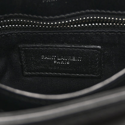Saint Laurent Calfskin Y Quilted Monogram Toy Loulou Crossbody Bag Black 6 of 10