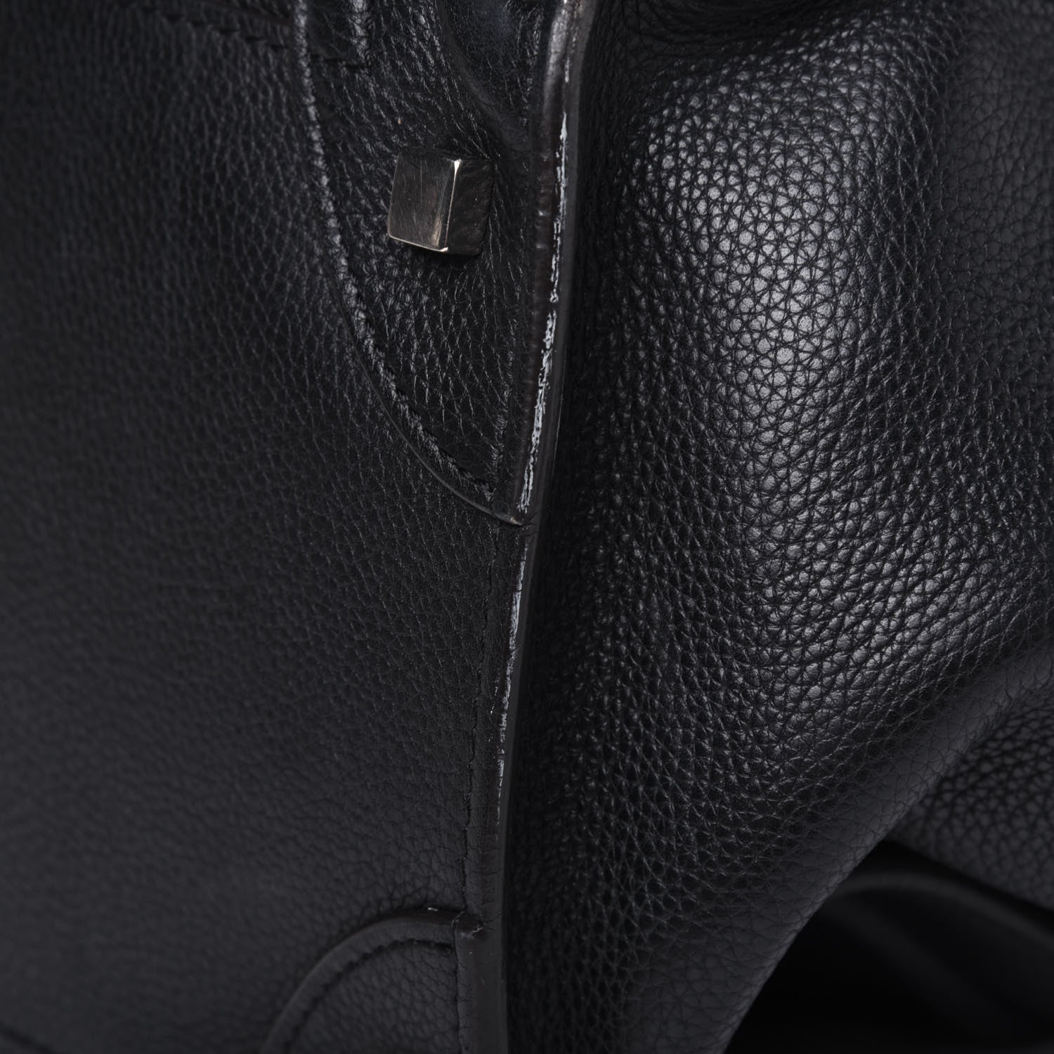 Celine Drummed Calfskin Mini Luggage Black 11 of 14