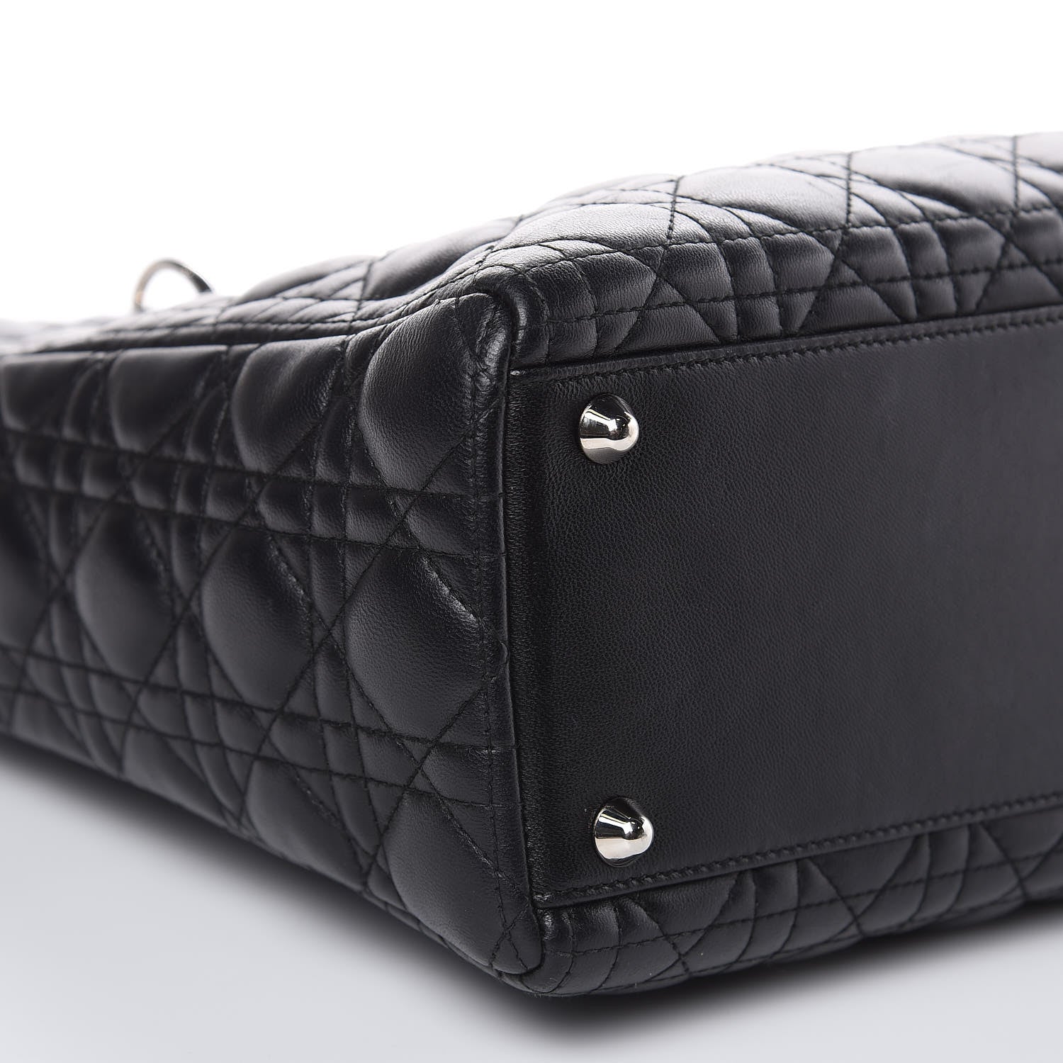 Christian Dior Lambskin Cannage Large Lady Dior Black 8 of 17