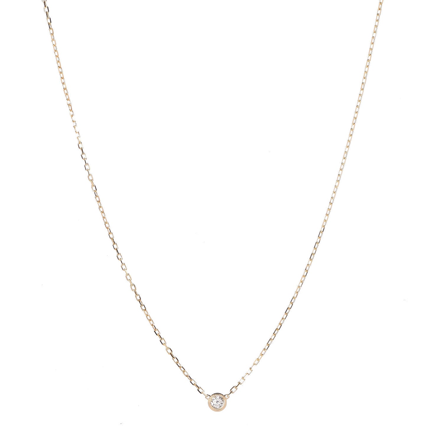18K Yellow Gold Diamond SM D'Amour Pendant Necklace