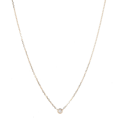 Cartier 18K Yellow Gold Diamond SM D'Amour Pendant Necklace 1 of 6
