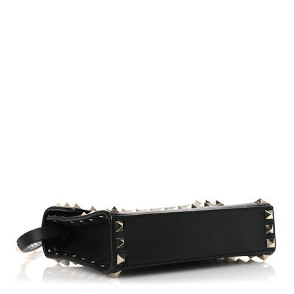 Valentino Garavani Vitello Rockstud Flap Crossbody Bag Black 4 of 11