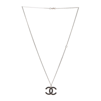 Chanel Enamel Beaded CC Necklace Gold Black 3 of 4