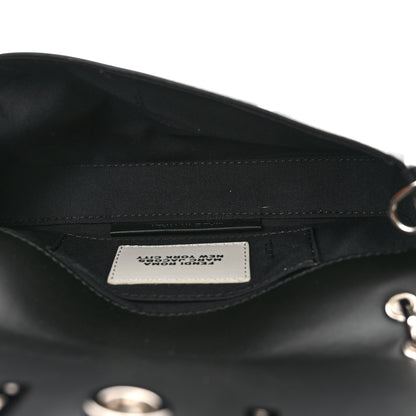 Fendi X MARC JACOBS Nappa Vitello King Logo Print Phone Baguette White Black 5 of 9