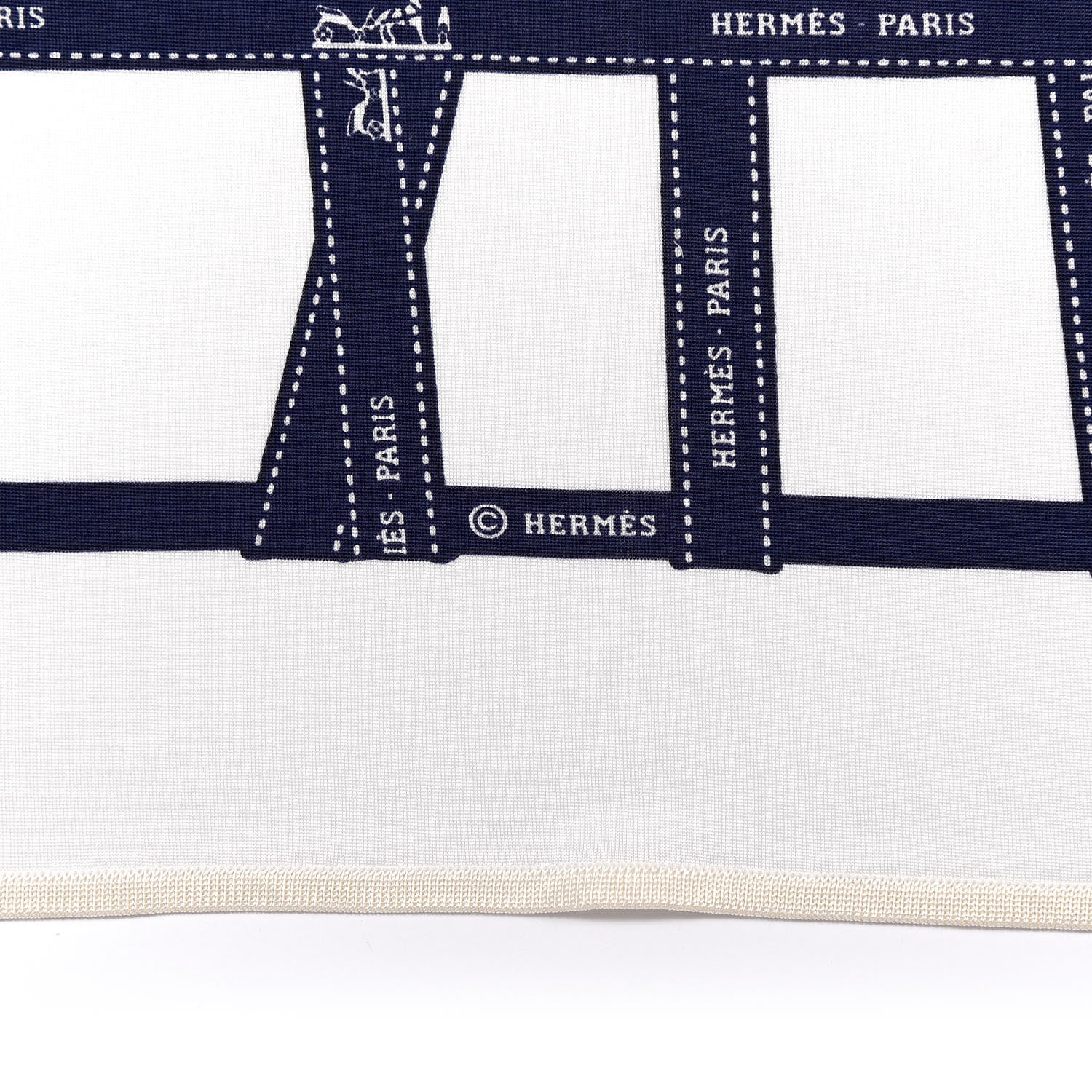 Hermes Silk Jersey Bolduc Scarf 90 3 of 5
