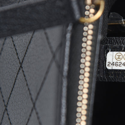 Chanel Shiny Calfskin Goatskin Quilted Medium Coco Curve Messenger Flap Black 7 of 13