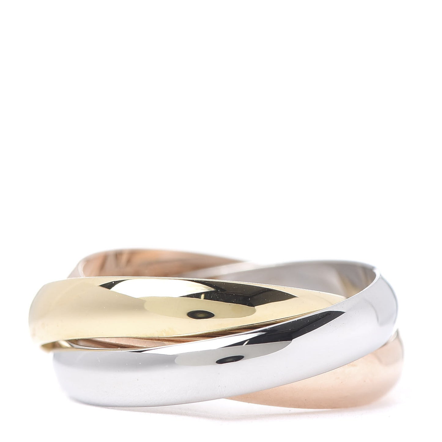 18K Pink Yellow White Gold Classic Les Must De Trinity Ring 52 6