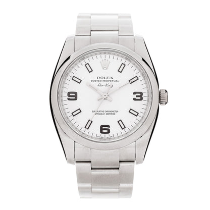 Rolex Stainless Steel 34mm Oyster Perpetual Watch White 114200 1 of 4