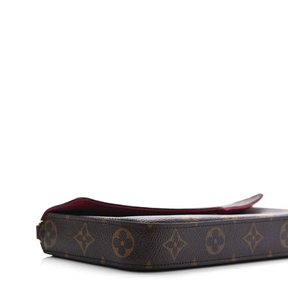Louis Vuitton Monogram Pochette Felicie Chain Wallet Fuchsia 8 of 11