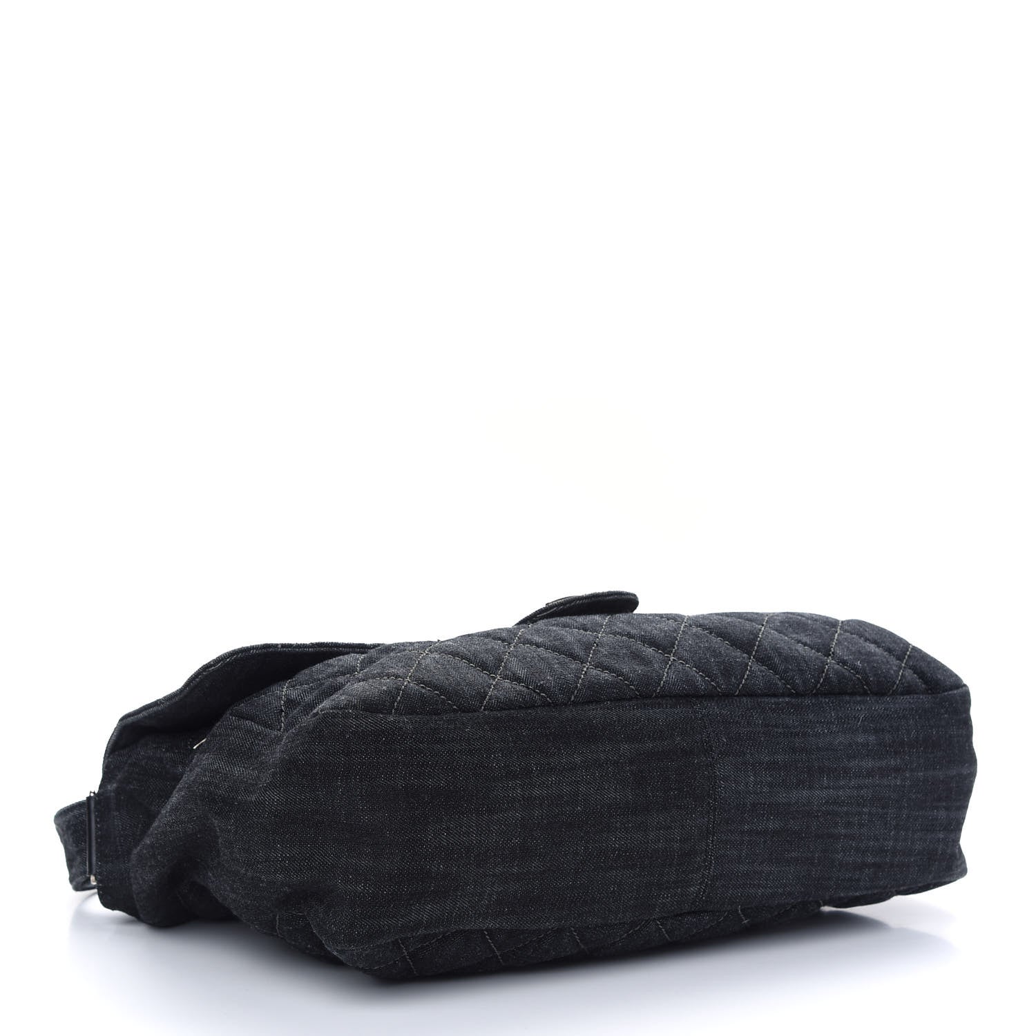 Chanel Denim Quilted Stretch Spirit Messenger Bag 4 of 9