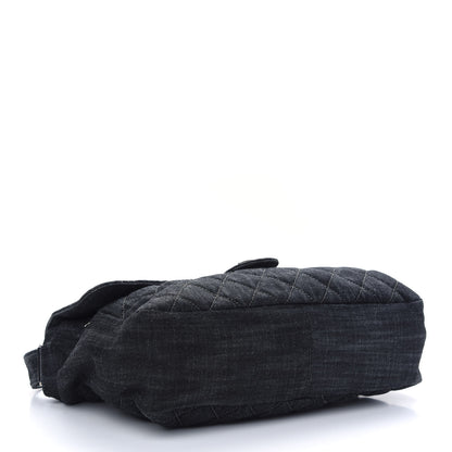 Chanel Denim Quilted Stretch Spirit Messenger Bag 4 of 9