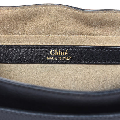 Chloe Grained Calfskin Small Hudson Tassel Shoulder Bag Black 6 of 19