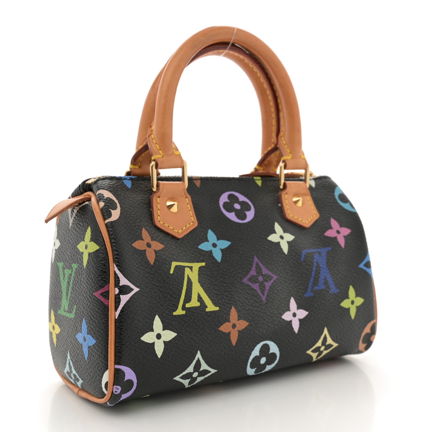 Louis Vuitton Monogram Multicolor Mini Sac HL Speedy Black 3 of 11