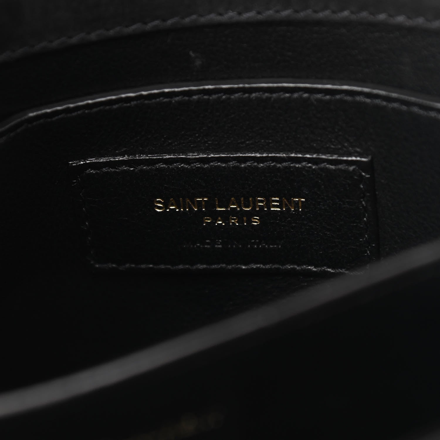 Saint Laurent Nubuk Crocodile Embossed Mini Classic Monogram Cassandra Top Handle Black 6 of 12