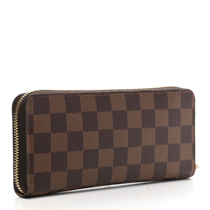 Louis Vuitton Damier Ebene Clemence Wallet Rose Ballerine 3 of 6