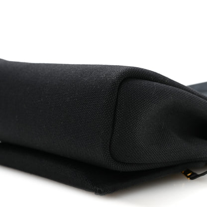 Hermes Military Toile Vache Hunter Herbag Zip Retourne 20 Black 10 of 11