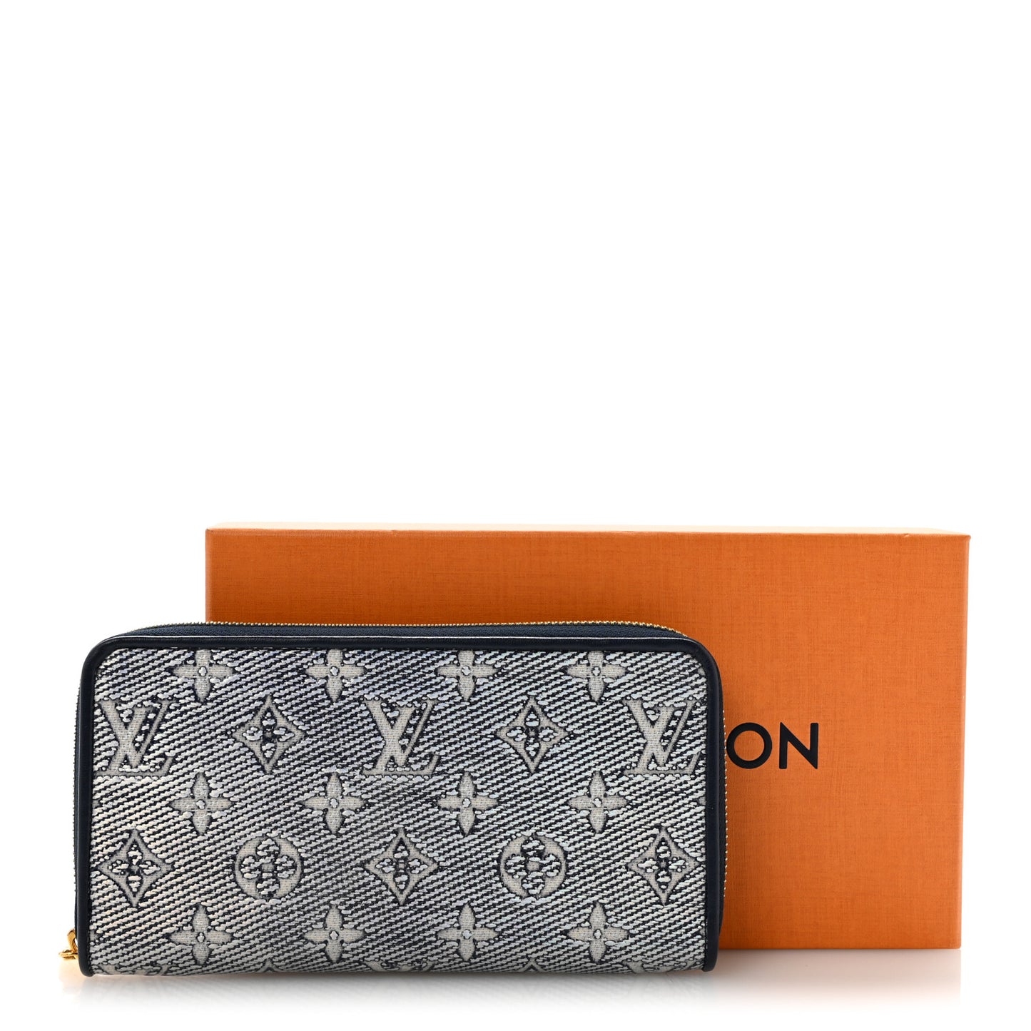 Hollographic Monoglam Zippy Wallet Blue