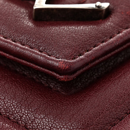 Saint Laurent Sheepskin Matelasse Chevron Monogram Medium College Bag Old Brandy 15 of 16