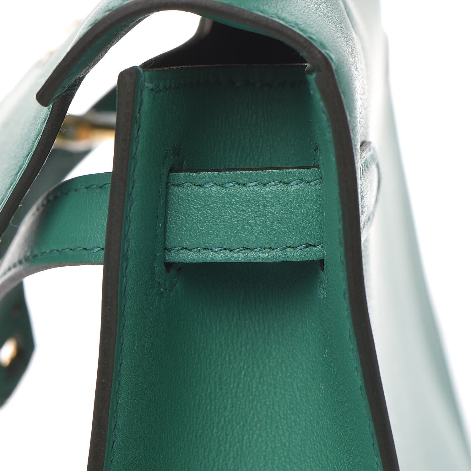 Hermes Swift Kelly Pochette Clutch Vert Vertigo 18 of 28