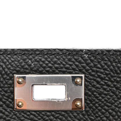 Hermes Epsom Kelly Pocket Compact Wallet Black 7 of 9