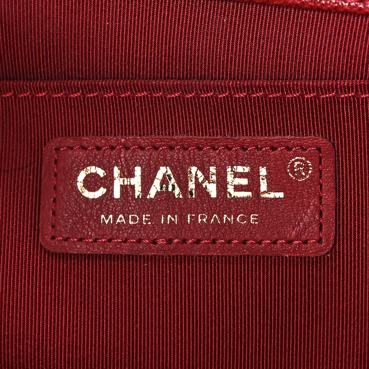 Chanel Caviar Quilted Medium Boy Flap Dark Red 5 of 10