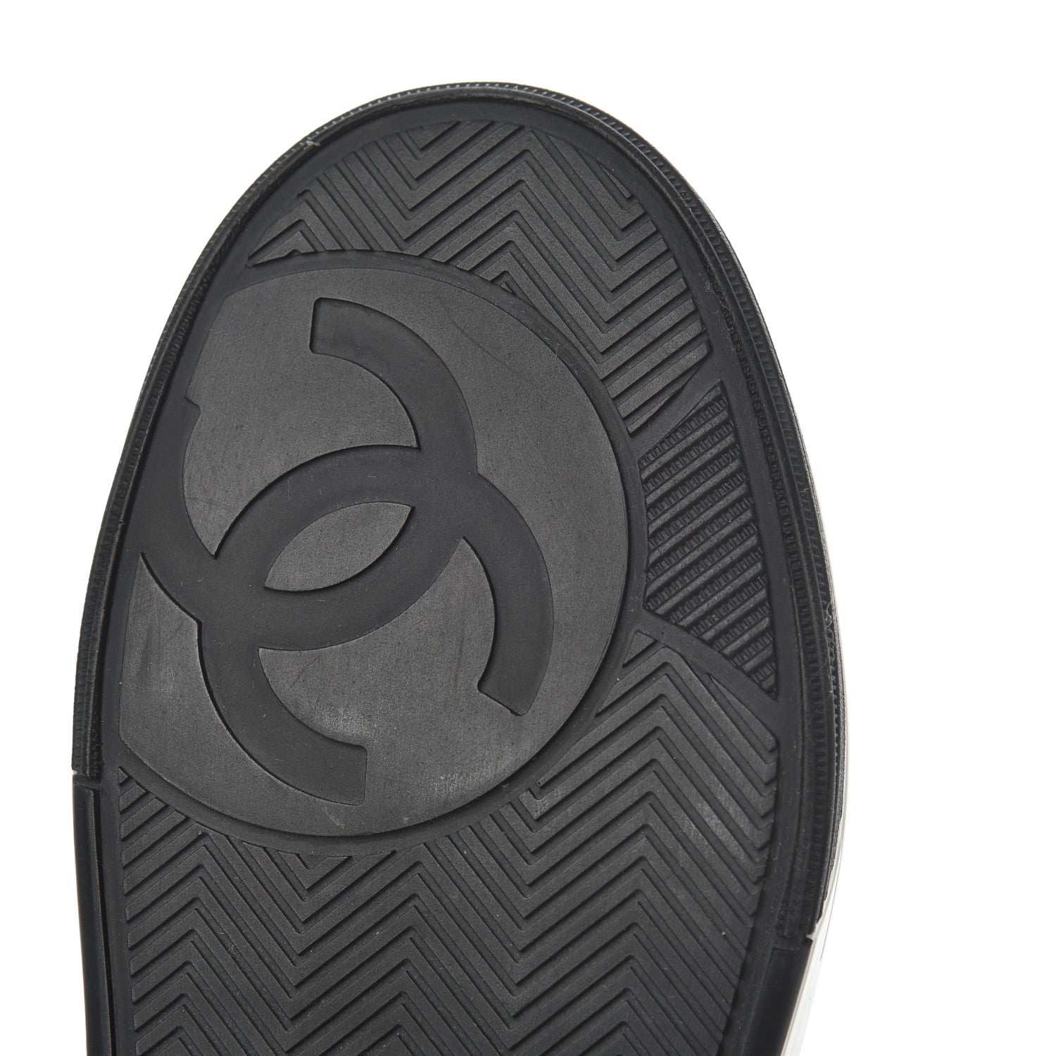 Chanel Calfskin Womens Logo Sneakers 35 Black White 17 of 18