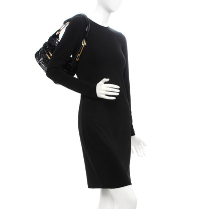 Jimmy Choo Patent Small Tulita Shoulder Bag Black 2 of 7