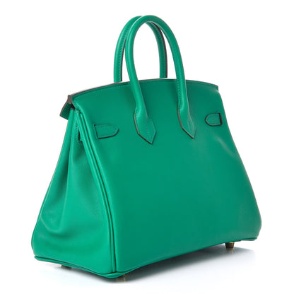 Hermes Swift Birkin 25 Vert Vertigo 3 of 7