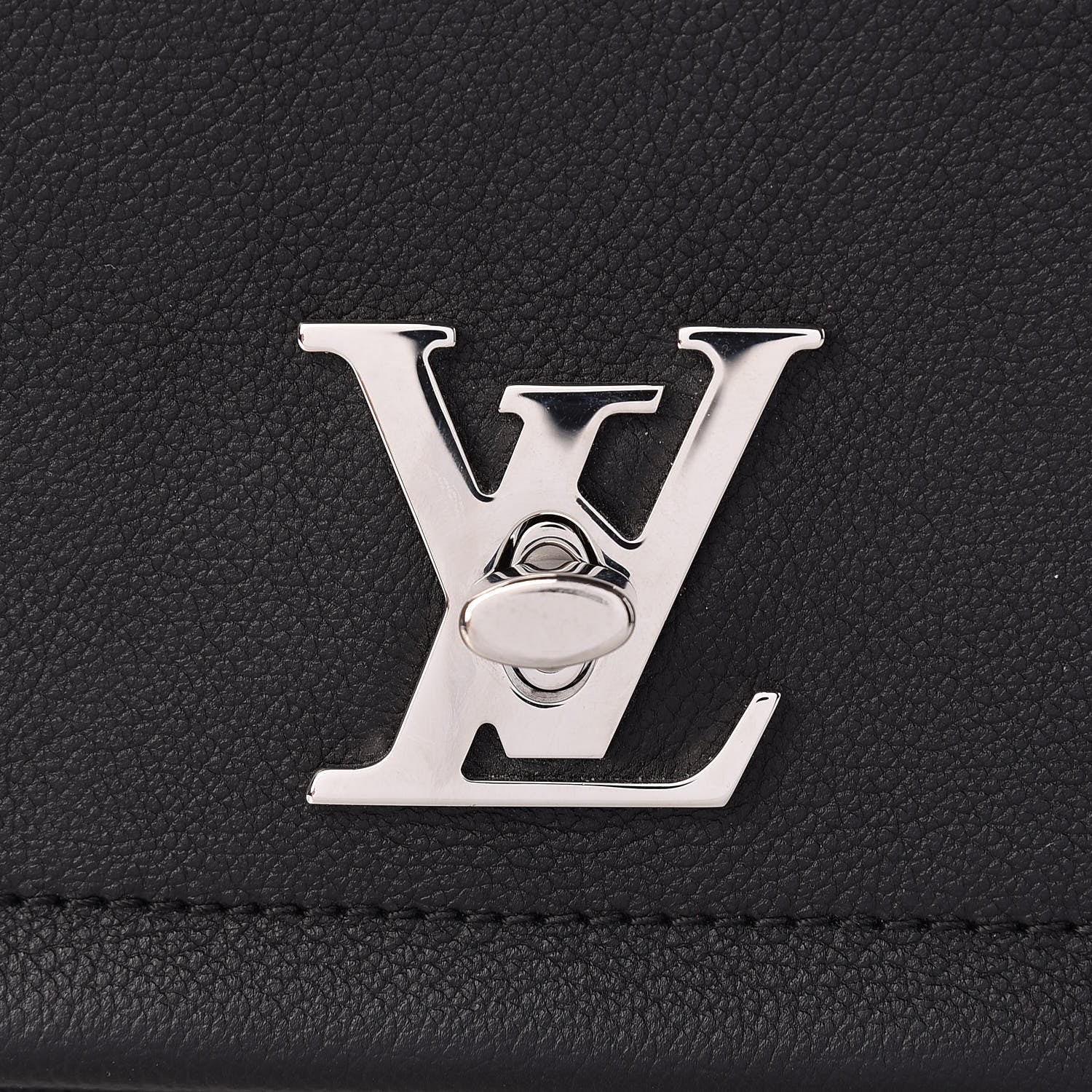 Louis Vuitton Calfskin Lockme II Chain Bag BB Black 7 of 9
