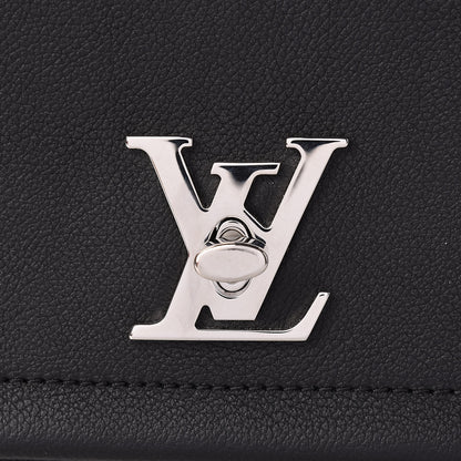 Louis Vuitton Calfskin Lockme II Chain Bag BB Black 7 of 9