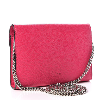 Gucci Dollar Calfskin Crystal Mini Dionysus Chain Wallet Box Pink 3 of 12