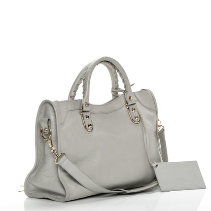 Balenciaga Chevre Gold Metallic Edge Hardware City Gris Perle 3 of 7